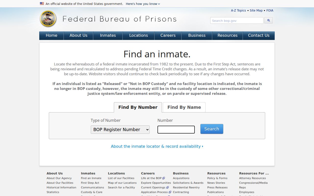 Belleville neighbors source-limits view of the federal BOP locator